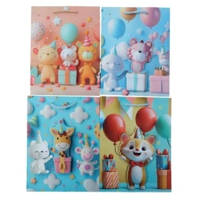 Пакет подарочный "Happy animals", Fun Party, 18*10*23 см (MO-587)