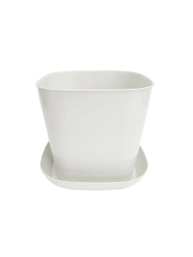 Кашпо квадратное 1,3л. с поддоном (микс)