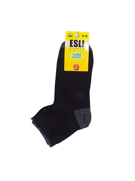 Носки женские ESLI р.25, чёрный-антрацит