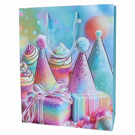 Пакет подарочный "Birthday", Fun Party, 26*32*10 см (MO-524)