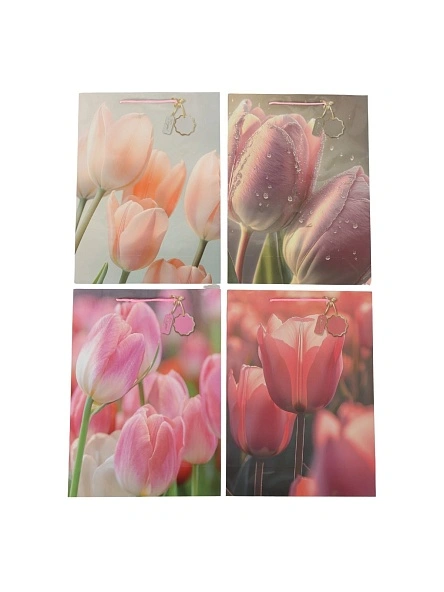 Пакет подарочный "Tulips", 30*41*11 см (VA-783)