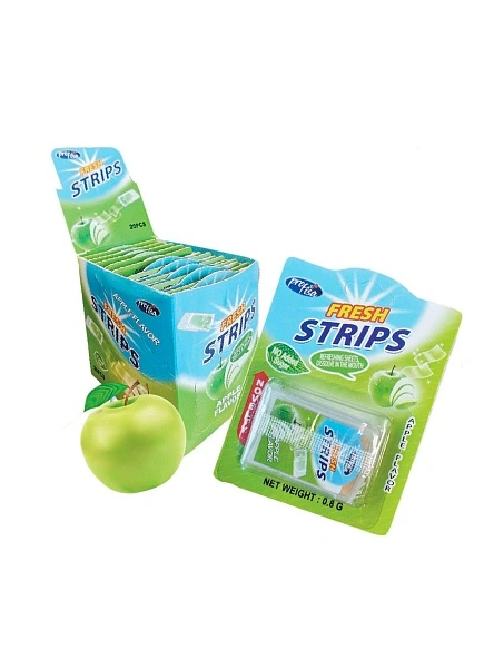 Пастилки "FRESH STRIPS" (яблоко) 8г