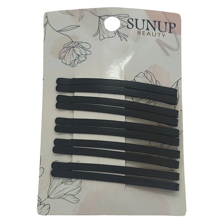 Набор невидимок для волос Sunup beauty, 10 шт., 6 см, черный (ML-3322)