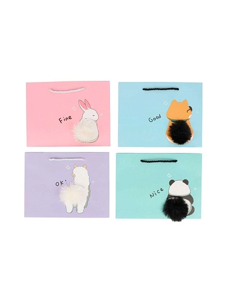 Пакет подарочный "Пушистый хвост", 38*12*32 см (GB839)