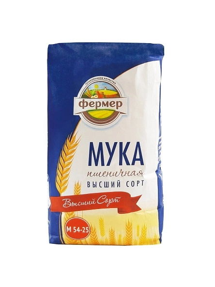 Мука пшеничная  ФЕРМЕР М54-25 фас 1,75кг