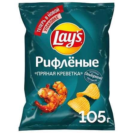 Лейз Риф Пряная Креветка, 105г