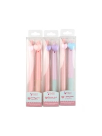 Набор канцелярский "Candy pink": ручка гелевая цв. синий + карандаш (PI0859)
