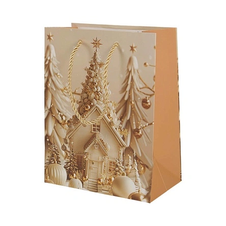 Пакет подарочный Снежный вальс, "Волшебство", 18*23*10 см (XNYS-497)