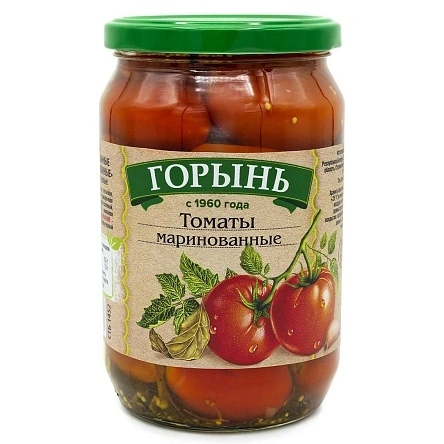 Томаты маринованные ТМ "ГОРЫНЬ", 680г