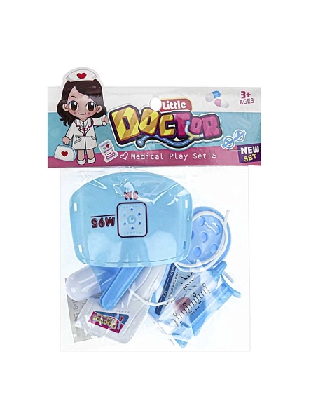 Игровой набор "Юный доктор"(7 дет.,мини куколка 9х4,5 см, цвет микс, в пакете) ( Арт. Y20118003)
