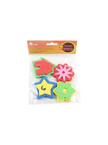 Штампы для творчества, 4 шт