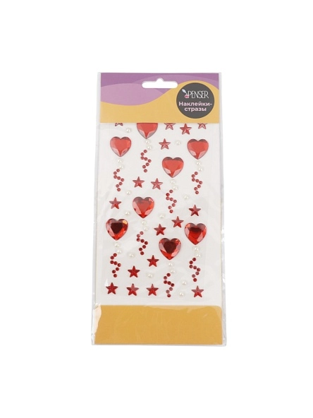 Наклейки-стразы декоративные, 15*9,5 cм (PK450)