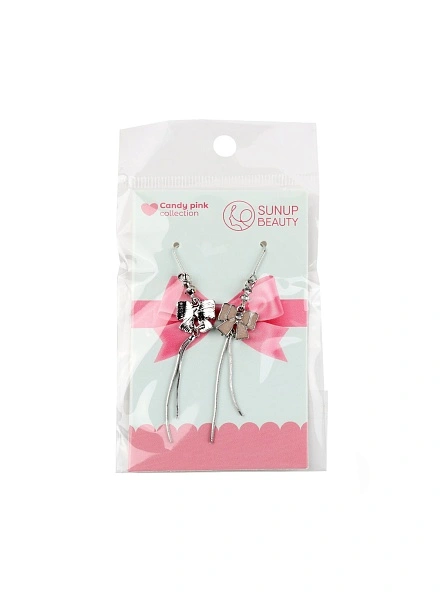 Серьги "Candy Pink", 7,5 см
