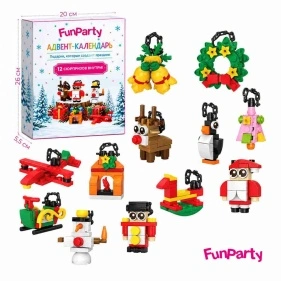 Адвент-календарь Fun Party, 12 предметов, 20*5,5*26 см (D26041603)
