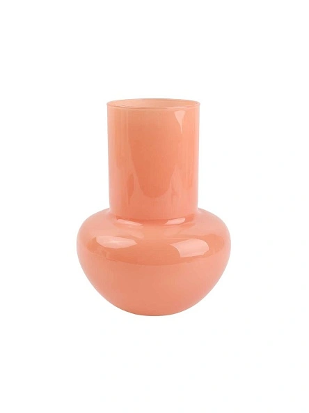 Ваза стеклянная "Candy pink", 18*8 см  (PX0641)