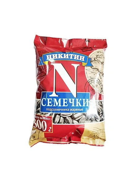 Семечки подсолнечника жареные НИКИТИН, 300г