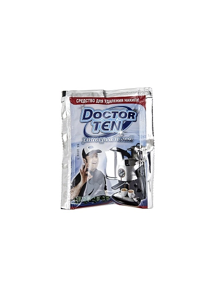 Doctor TEN - Универсальный- с-во для у-ния накипи в быт. электр-ых приборах. П/э пакет - 60г.