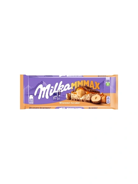 Шоколад молочный «МИЛКА MMMAX» с мол. и кар. начинками и обж. цел. фундуком 300г