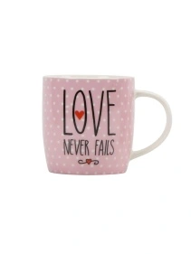 Кружка "Love never fails", 380 мл (ML-499)