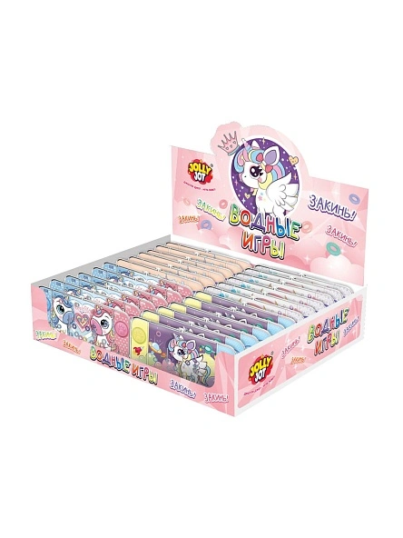 Водная игра, 15*7 см, колечки, ассорти, 4 вида, дисплей, JOLLY JOT, 665997