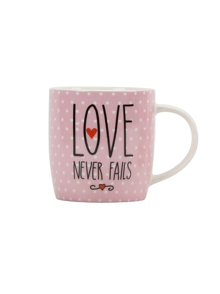Кружка "Love never fails", 380 мл (ML-499)