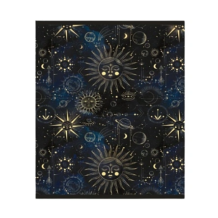 Тетрадь общая (скоба), ф.170х205мм, клетка, 48л., 4+0,  Глиттерный лак
 серия Stars,moon,sky