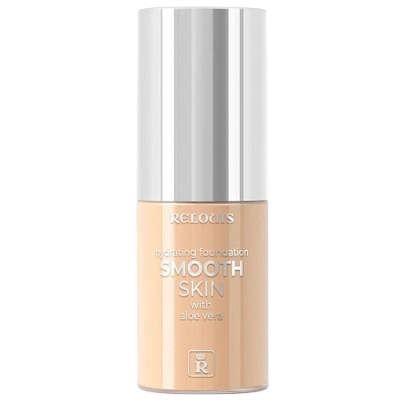 Тональный крем увлажняющий Smooth Skin  с алоэ вера тон:02 ,:натуральный бежевый