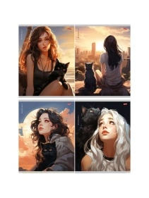 TM"Profit"Тетрадь КЛЕТКА 96л. обл. - мелов.картон, офсет в асс-те ПХ, Т96-7364