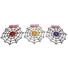Украшение декоративное "Web and spider", Fun Party, 34 см (KRE260127217)