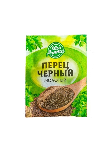 Перец черный молотый "Мисс Арома" 10г.
