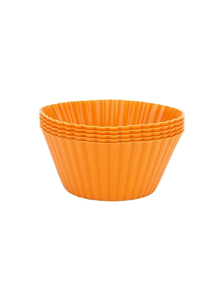 Набор форм для выпечки силиконовых, 5 шт, d=7см, микс цвета 