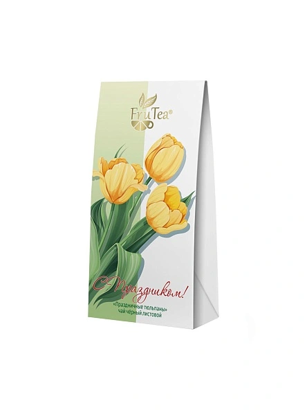 Чай черный листовой FruTea Праздничные тюльпаны  50 г