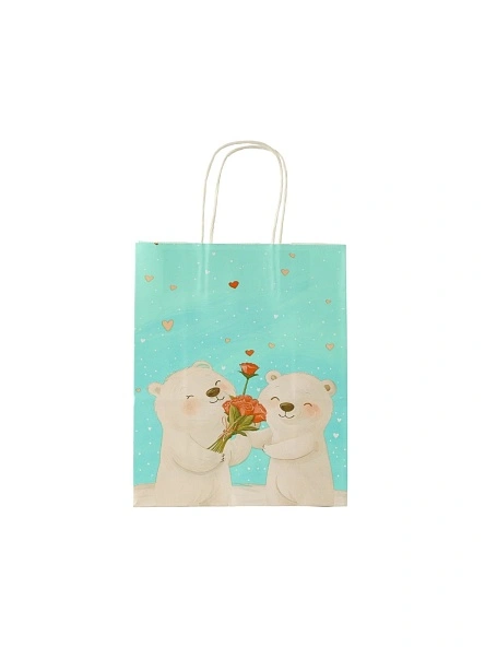 Пакет подарочный "Happy Bears",
27*22*11 см (BD-1412)