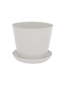 Кашпо круглое 1.2л. с поддоном (МИКС)