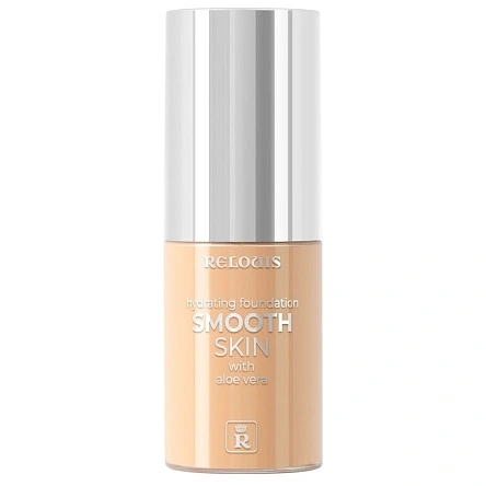 Тональный крем увлажняющий Smooth Skin с алоэ вера тон:03 ,:золотистый бежевый