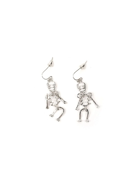 Серьги "Скелет", 4,5*2,5 см