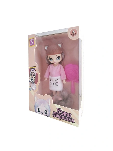Кукла "Funky Toys" Милашка Кэти, 17см, с разноцветными волосами