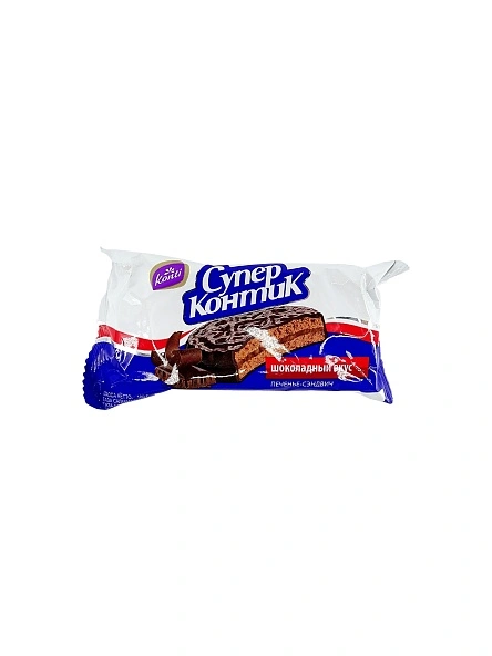 Печенье-сэндвич Супер-Контик шоколадный вкус 100г
