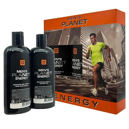 Men's Planet ENERGY Под. Набор (Шампунь 250 + Гель д/душа 250) муж