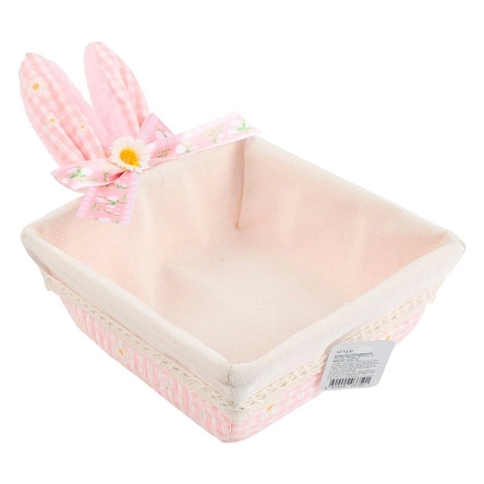 Корзинка декоративная "Funny bunny", 16*16*14 см, (артикул PI0649-1)