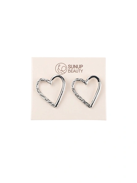 Серьги "Hearts", 2,7*2,5 см (PZ118)