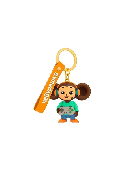 Брелок с ремешком Чебурашка, микс
