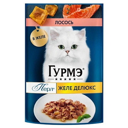 Гурмэ Перл Желе делюкс 75г Конс д/взр кошек лосось