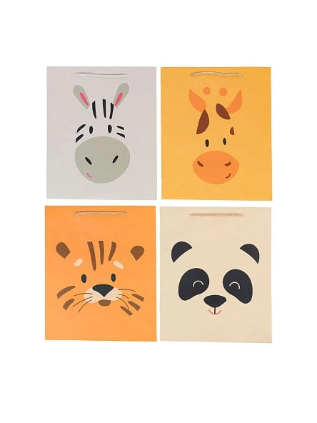 Пакет подарочный "Cute animals", 26*32*10 см (GB841)
