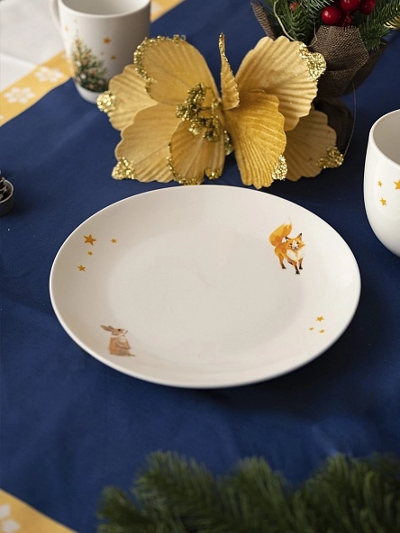 Тарелка плоская "Сказочные животные", 22 см