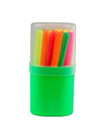 Набор счетных палочек "PROF-PRESS" ФЛЮОРЕСЦЕНТНЫЕ, 30шт, в пенале