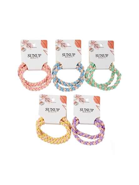 Набор резинок для волос "Colorful", 2 шт, 6 см