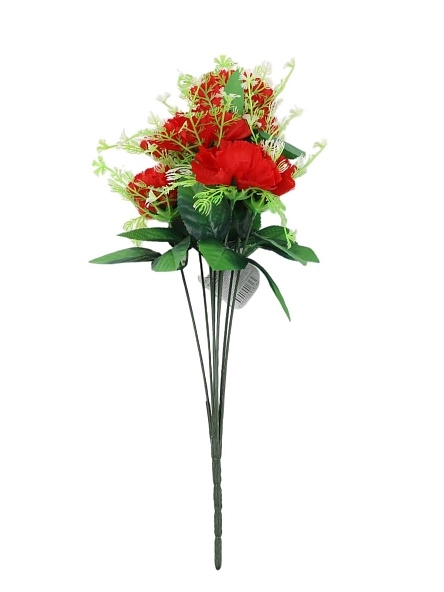 Букет искуccтвенных цветов "Гвоздики", 8 бутонов 