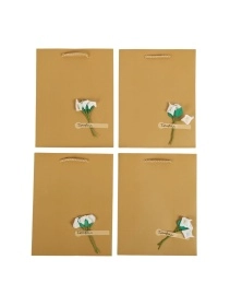 Пакет подарочный "Каллы", 23*18*10 см