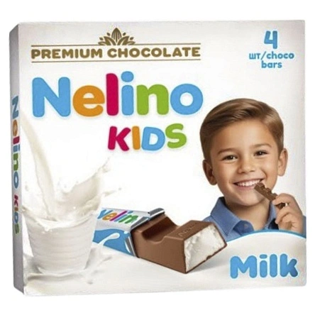 Шоколад мол. "Nelino" "KIDS" с мол. нач., 50г